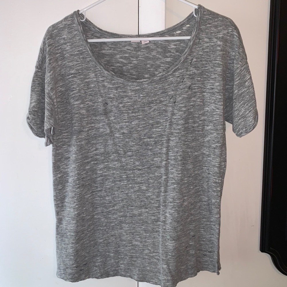 Heathered grey Melrose and Market tshirt